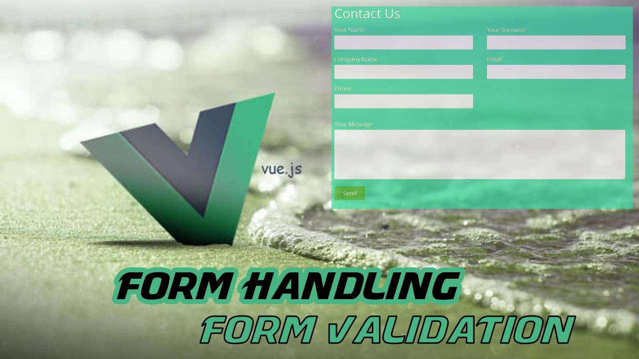 Form Handling Form Validation Form Input Binding 2 Way Binding With Vue v-model and Axios